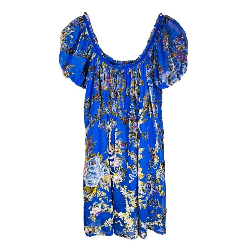 Free People Size XS Dress Sheer Lined Babydoll Sundress Brunch Summer Mini - Picture 3 of 11